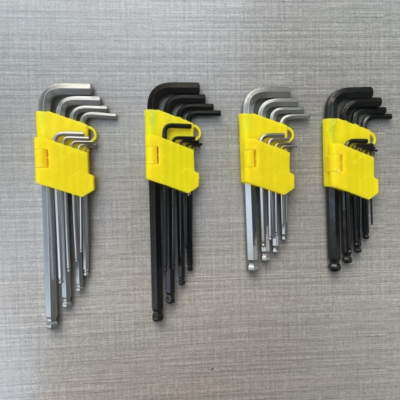 Wholesale 9-Piece Ball End Hex Key Set, Medium and Long Reach Hex Wrench Set, Hex Screwdriver Set
