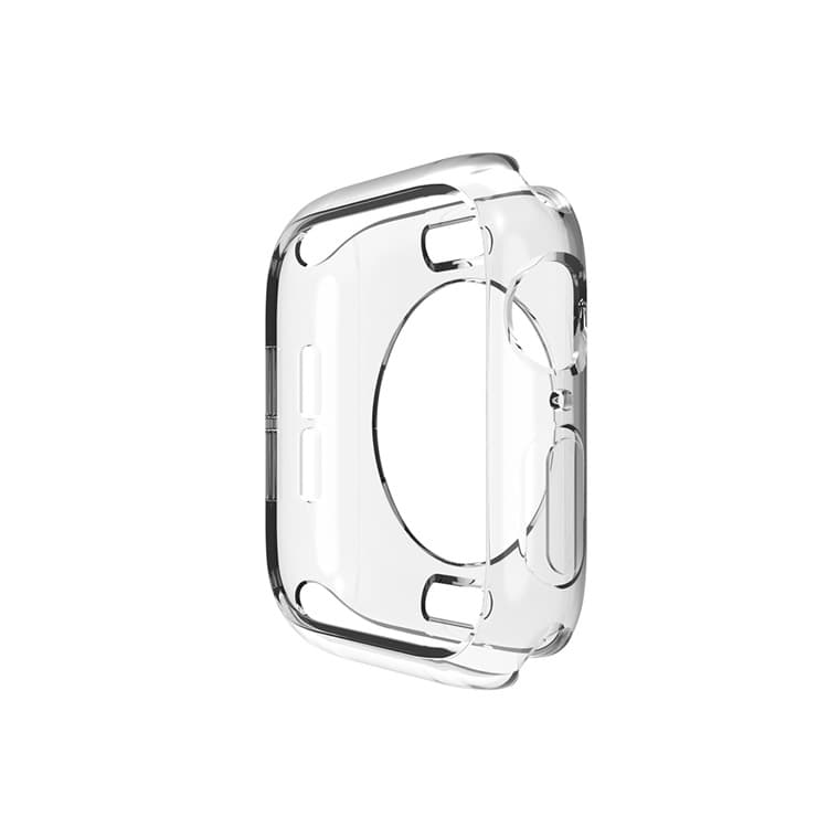Compatible with Apple Watch iWatch 7 protective case, TPU transparent semi-coverage soft case for 1~6/7/8/9/10 generations