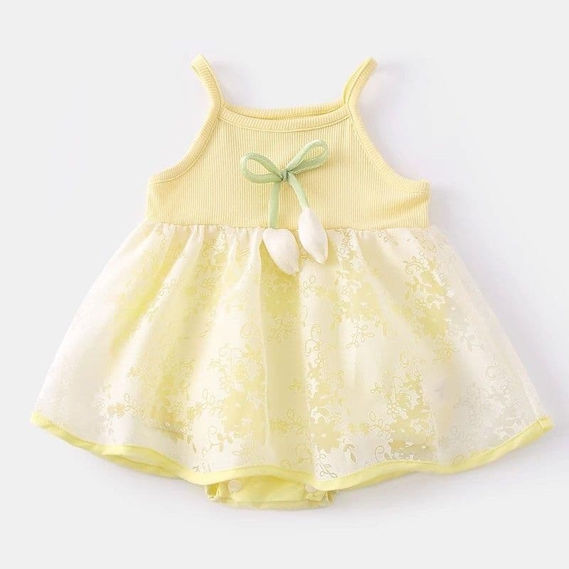 Baby fart clothes, summer skirt, thin baby girl jumpsuit, cute princess, fashionable suspender belt, summer dress
