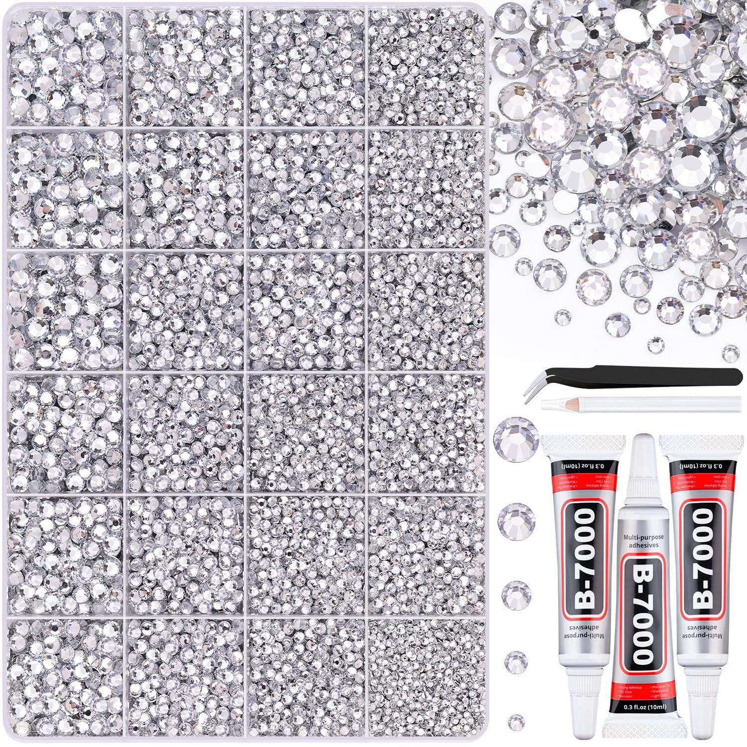 Amazon Hot Selling 3/4/5mm AB Color Resin Flat Back Rhinestones Jelly Rhinestones DIY Clothing Nail Art Phone Diamond