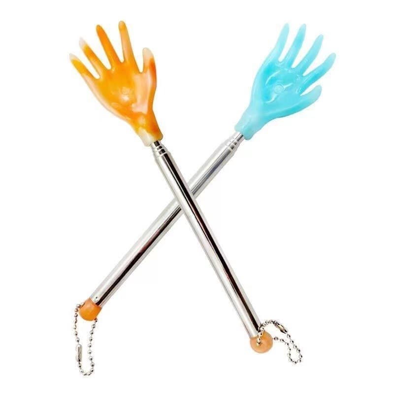 Wholesale compact and portable four-section telescopic back scratcher, ideal for street vendor supplies that require no assistance.