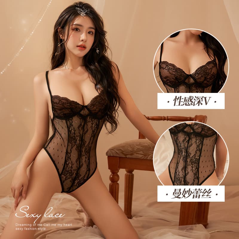 Lingerie Uniform Temptation, Passion Set, Pure Desire Adult Hot Lace Nightgown, Maid Costume, Seductive