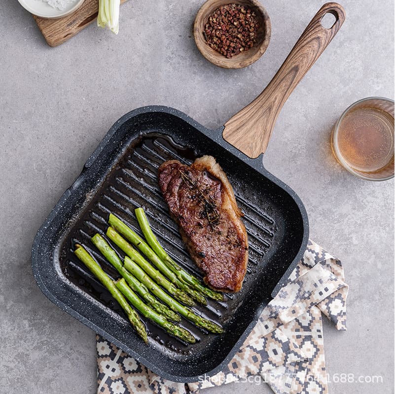 Mafan Stone Thickened Steak Pan Breakfast Pan Egg Pan Multi-Functional Three-in-One Non-Stick Pan Kitchen Essential