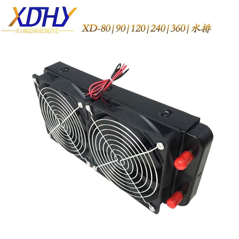 Water-cooled radiator 80 90 120 240 computer CPU radiator radiator with fan pure aluminum 360 water-cooled radiator