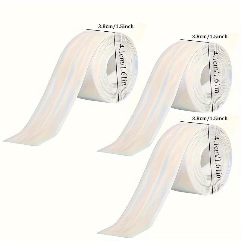 2026 New Cross-border Drop Shipping 3 Rolls Toilet Gap Filler Strips Self-Adhesive Sealing Tape