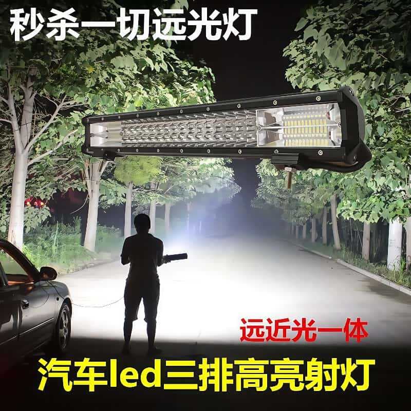 Factory Direct Spotlight Off-Road Vehicle Roof Light 24V Truck Grille Light 12V Car LED Light Bar Off-Road Modification