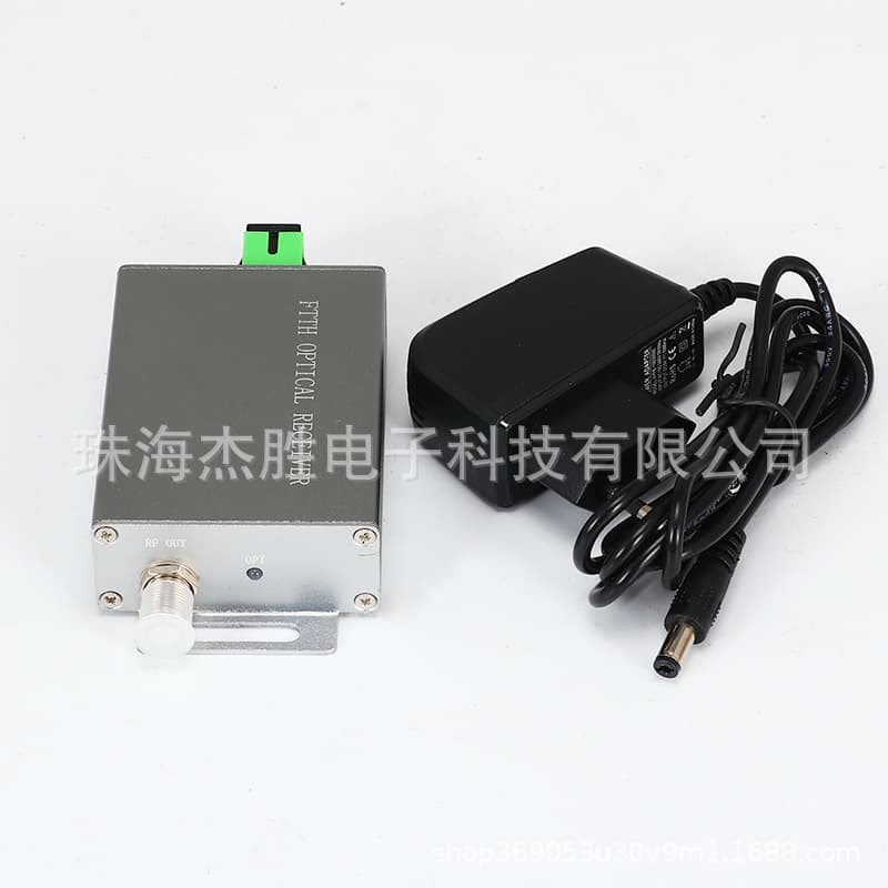 Jiesheng Rx-A10WCATV Wavelength Division Multiplexing (WDM) Home Optical Receiver, DVB-C Cable TV Optical Receiver