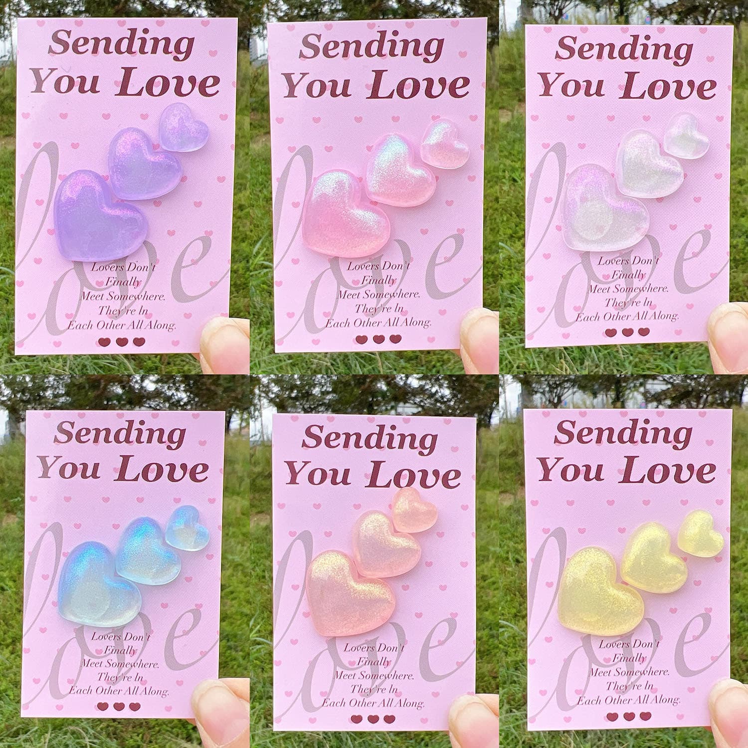 Pocket card decoration gift diy card cross-border PocketHugCards Valentine's Day Hug Card Love Lots