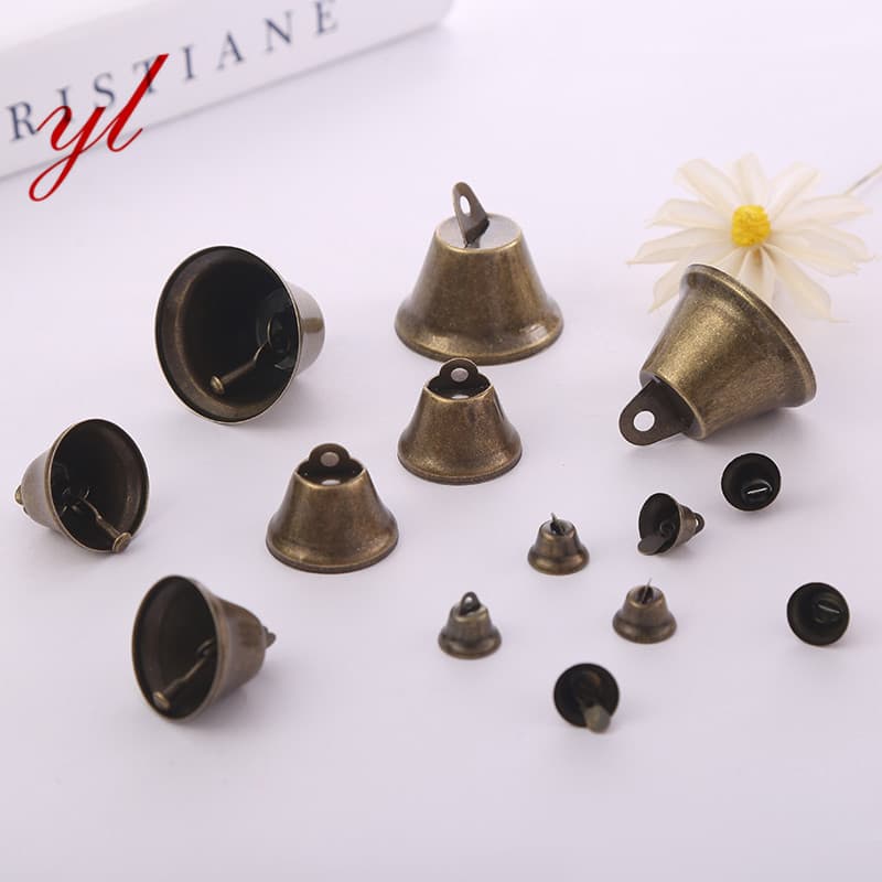 Bronze Speaker Bell Vintage Horn Open Bell Bell-shaped Bell DIY Holiday Decoration Pendant Accessories