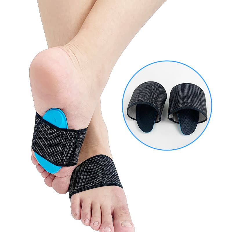 Men's and women's flat foot arch support half pad for correcting inward and outward toeing, EVA sports foot support