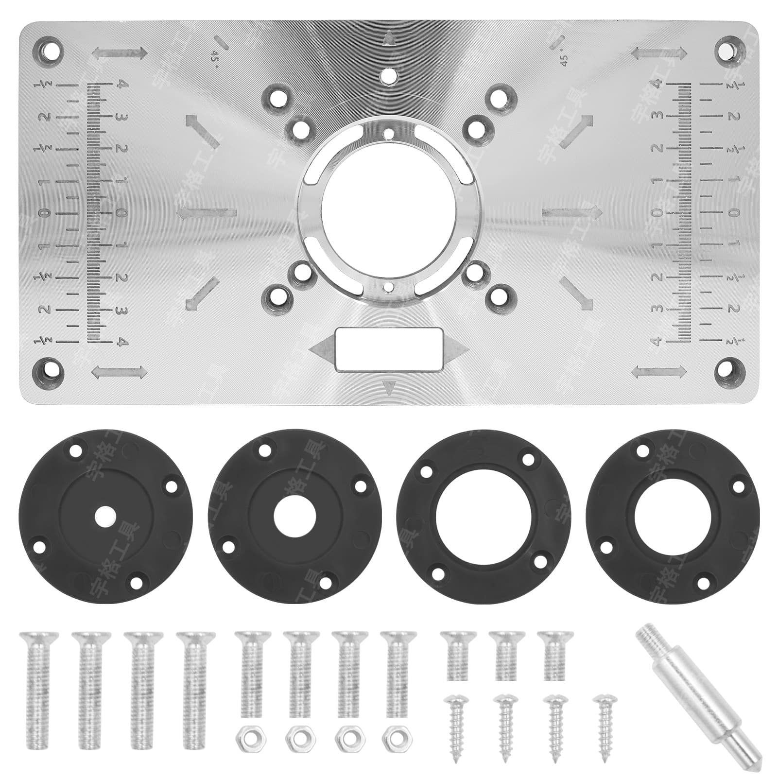 Woodworking Engraving Machine Flip Plate Bakelite Milling Slotting Power Tool Woodworking Hole Machine Trimming Machine Flip Plate