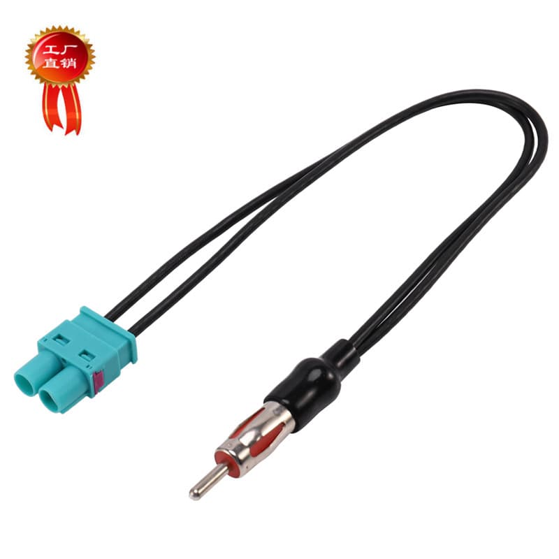 2 FAKRA-DIN car antenna adapter for Volkswagen antenna connection cable radio antenna converter