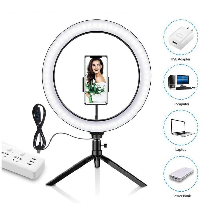 Amazon Best-Seller Ring Fill Light Desktop Stand Kit 6-inch 8-inch 10-inch 13-inch Photography Live Streaming Lighting Light
