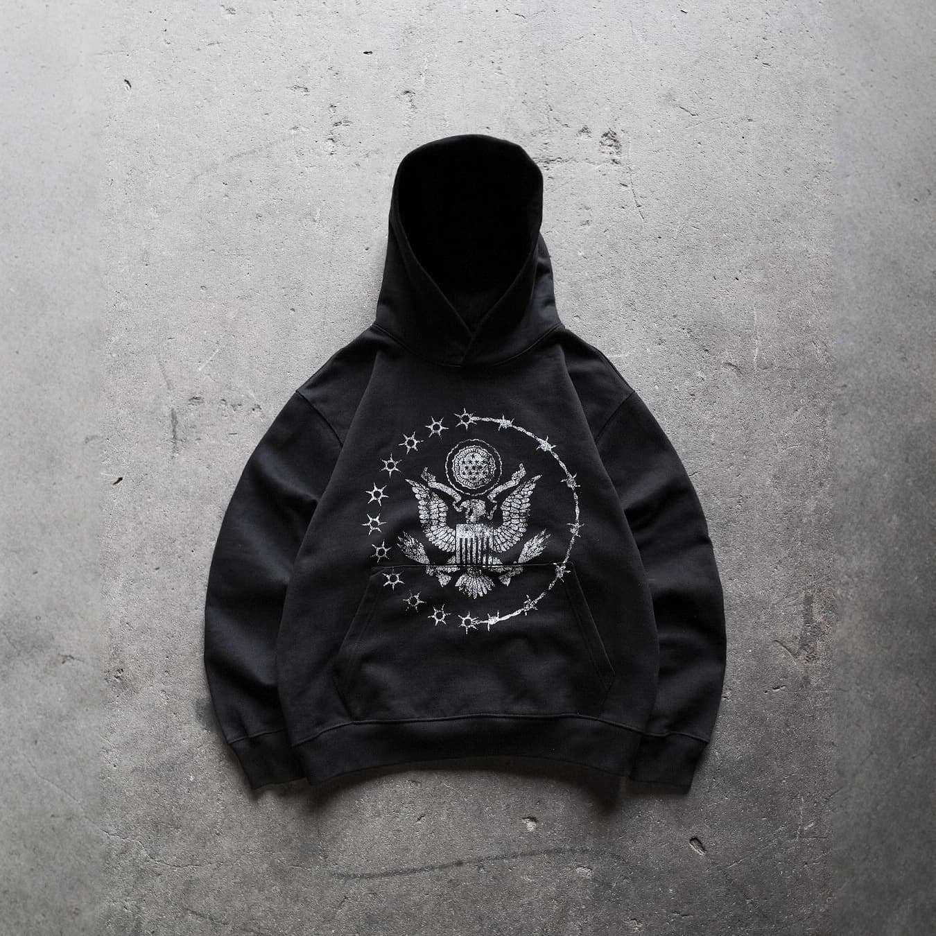 2025 European and American cross-border wholesale personalized printed sweatshirt long-sleeved pullover hoodie retro jacket street trend