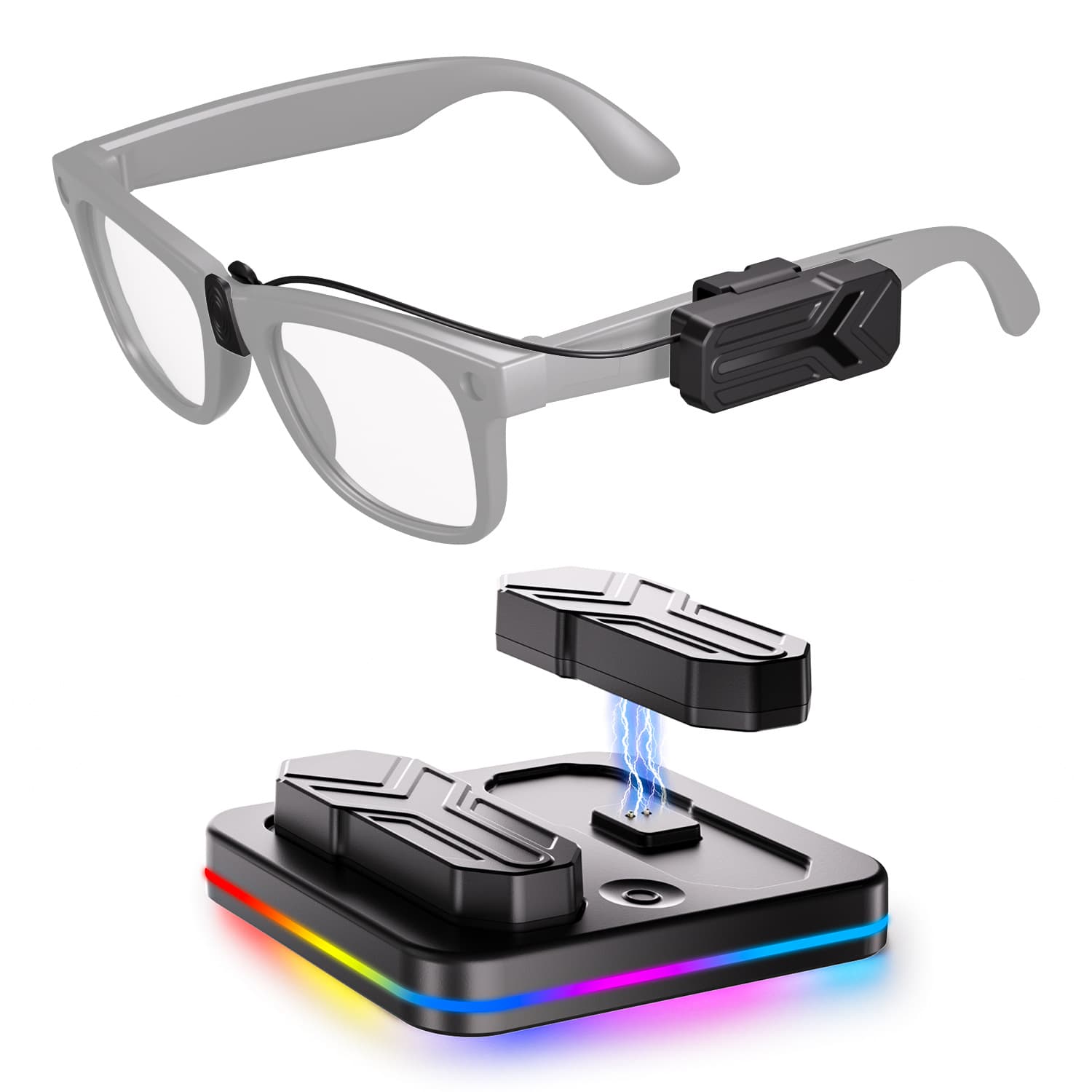 New Ray-Ban glasses power bank, portable fast charging stand, battery life, suitable for Meta RAY ban glasses