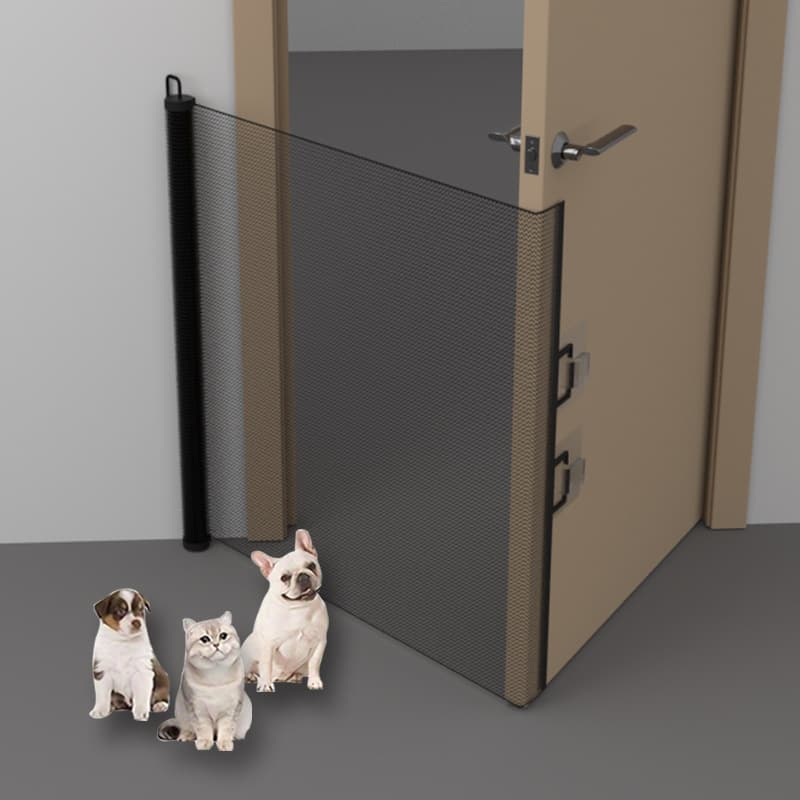 Boxed Anti-Cat Escape Fence No-Drill Expandable Pet Door Gate Stair Door Partition Small Dog Gate Cat Baffle