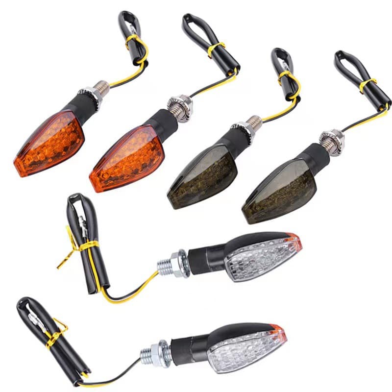 Modified motorcycle LED turn signal long and short handle small red turn signal light 14LED motorcycle turn indicator light