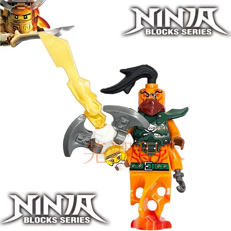 Ghost Squad Phantom Ninja Chain Master Luo Nan Yang Master Possessed Moro Building Block Toy Domestic Male