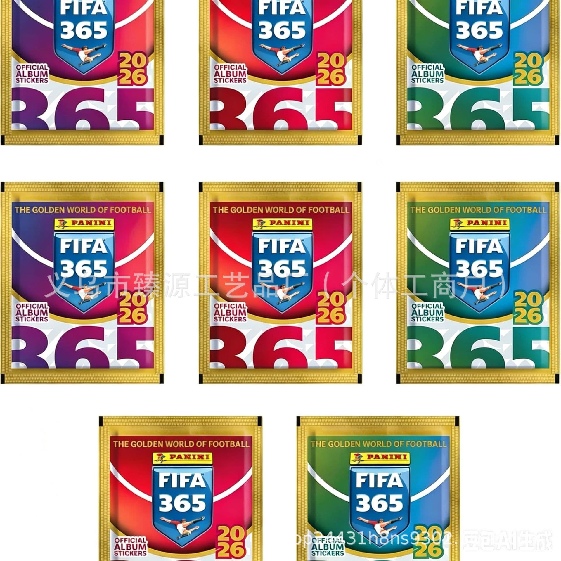 Cross-border Panini FIFA 365 2026 Sticker 8 Bags Panini FIFA 365 Stickers
