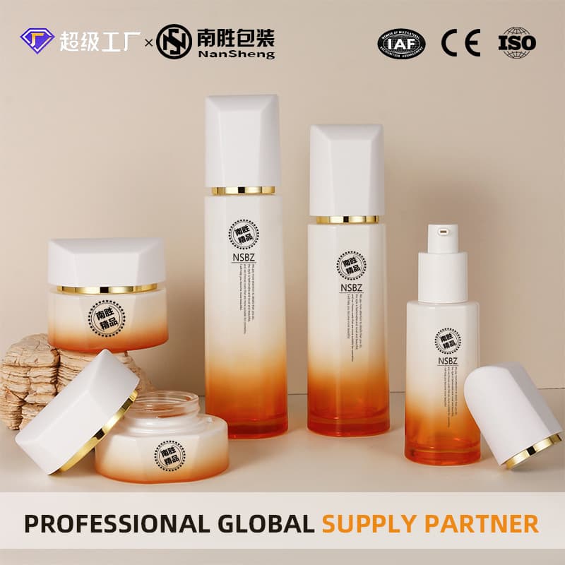 120ml 100ml 50g 30g New Skincare Glass Bottle Face Cream Lotion Bottle