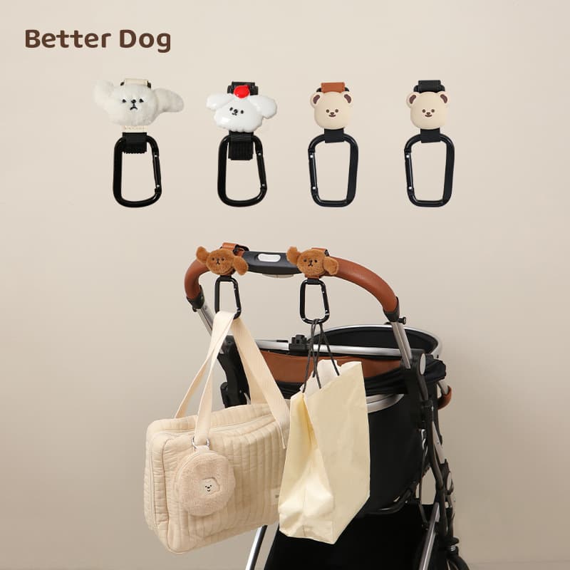 Pet stroller hook, heavy-duty hanging hook, stroller bag hanger, universal accessory for dog and cat strollers.