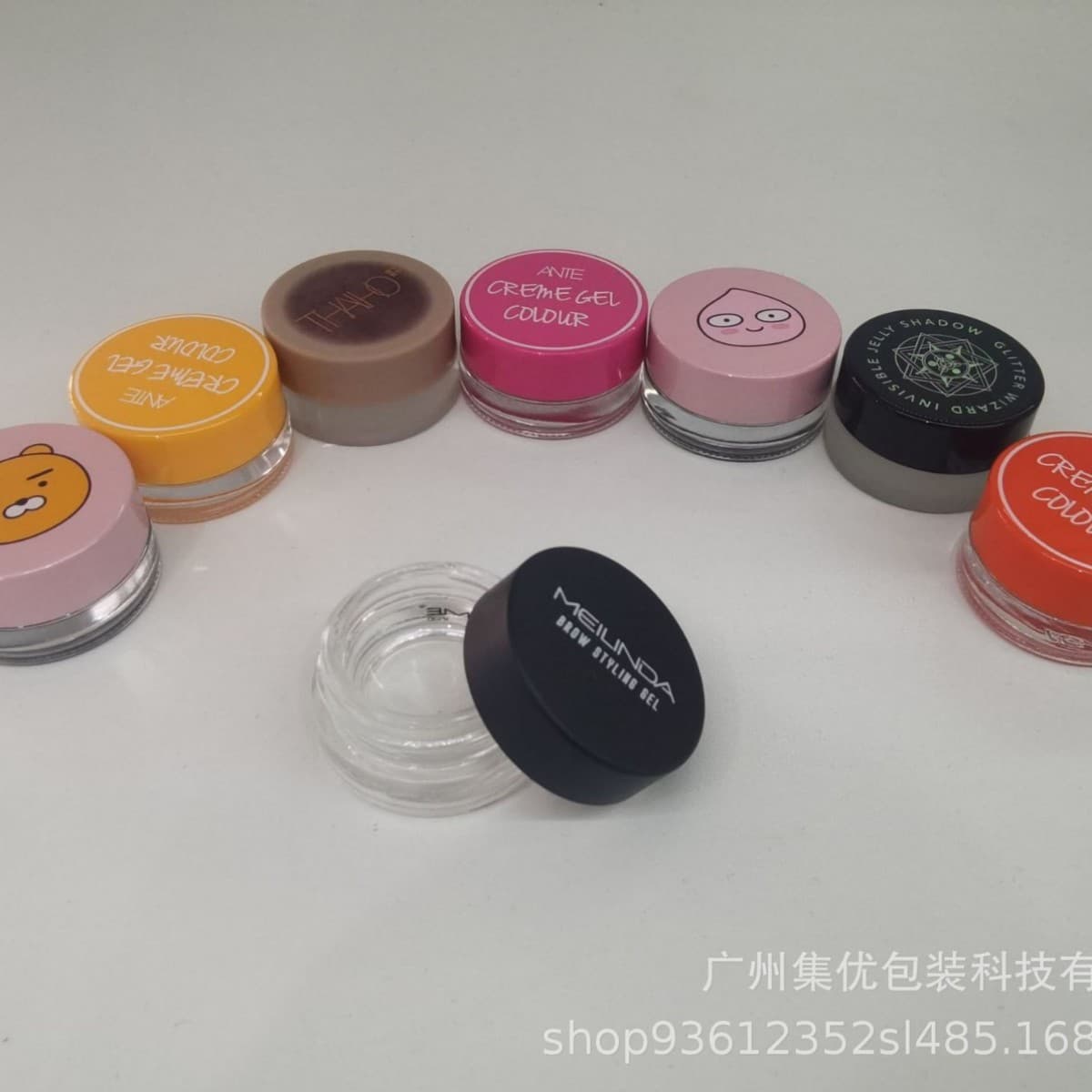 Factory direct sales 5g eye cream bottle, eyeliner bottle, concealer bottle, transparent glass cosmetic bottle packaging customization