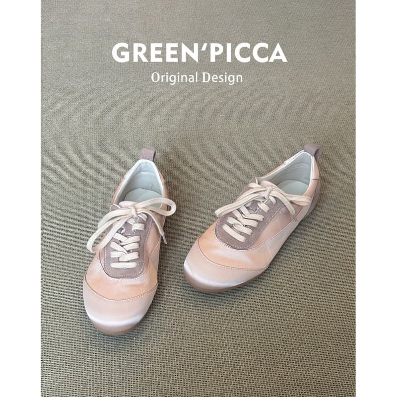 Genuine Leather Edition ~ Pink Flat German Training Shoes Women 2026 New Style Versatile Lace-up Casual Ballet Shoes Sports Agility Shoes