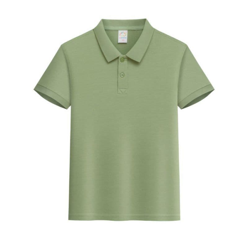 Cross-Border Summer Boys and Girls Solid Color Polo Shirt, 2024 New Custom Class Clothing, Elementary School Student Collar Trendy