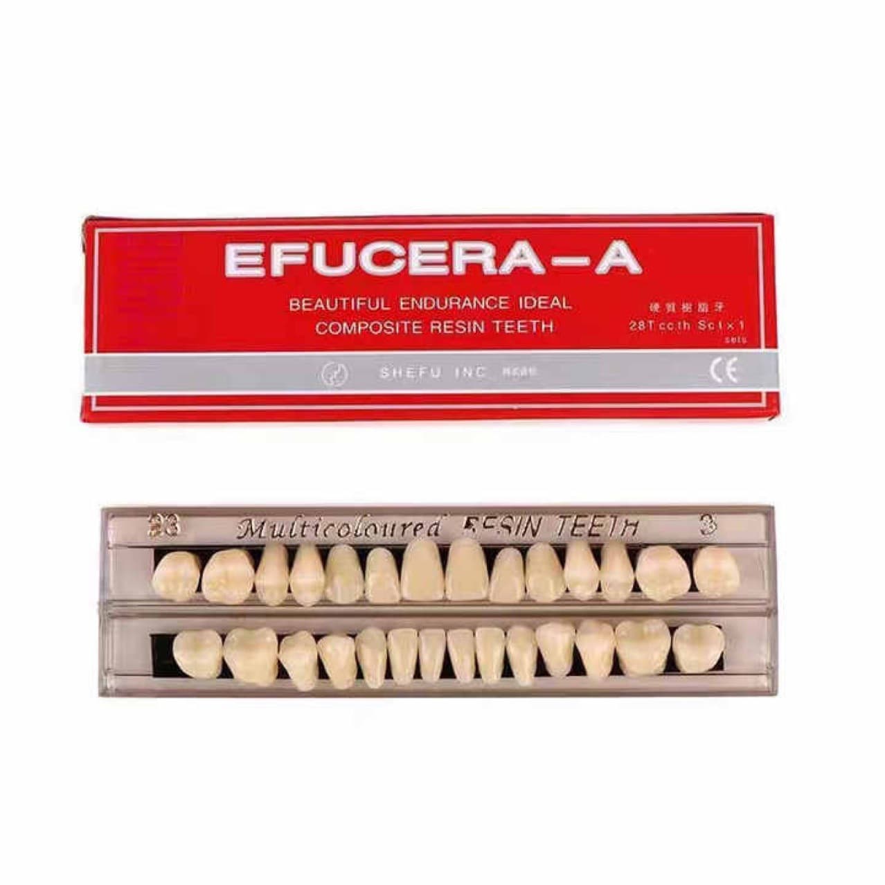 Resin Tooth Dentures Plastic Dental Materials Teaching Aids Full Mouth Oral Models for Students Practice Fake Teeth