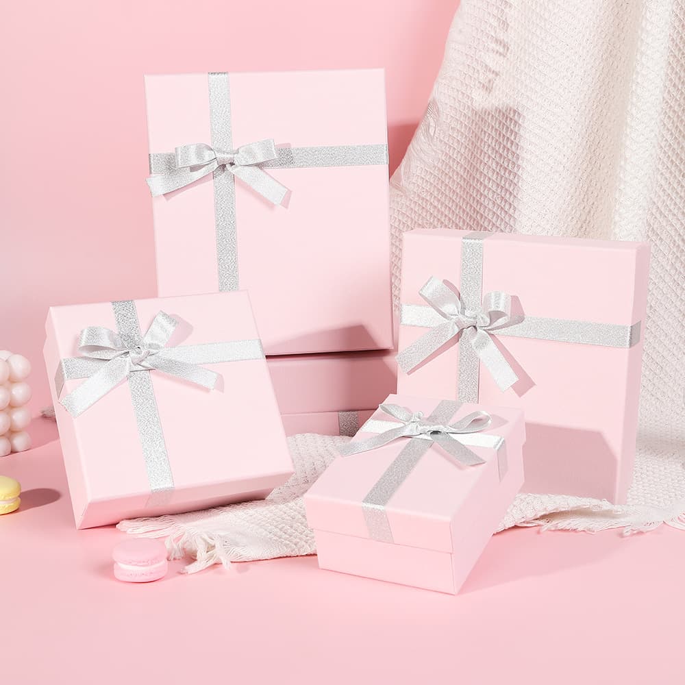 Pink Gift Box Wholesale Birthday Gift Box Lipstick Gift Box Empty Box Cosmetic Exquisite Modern Minimalist