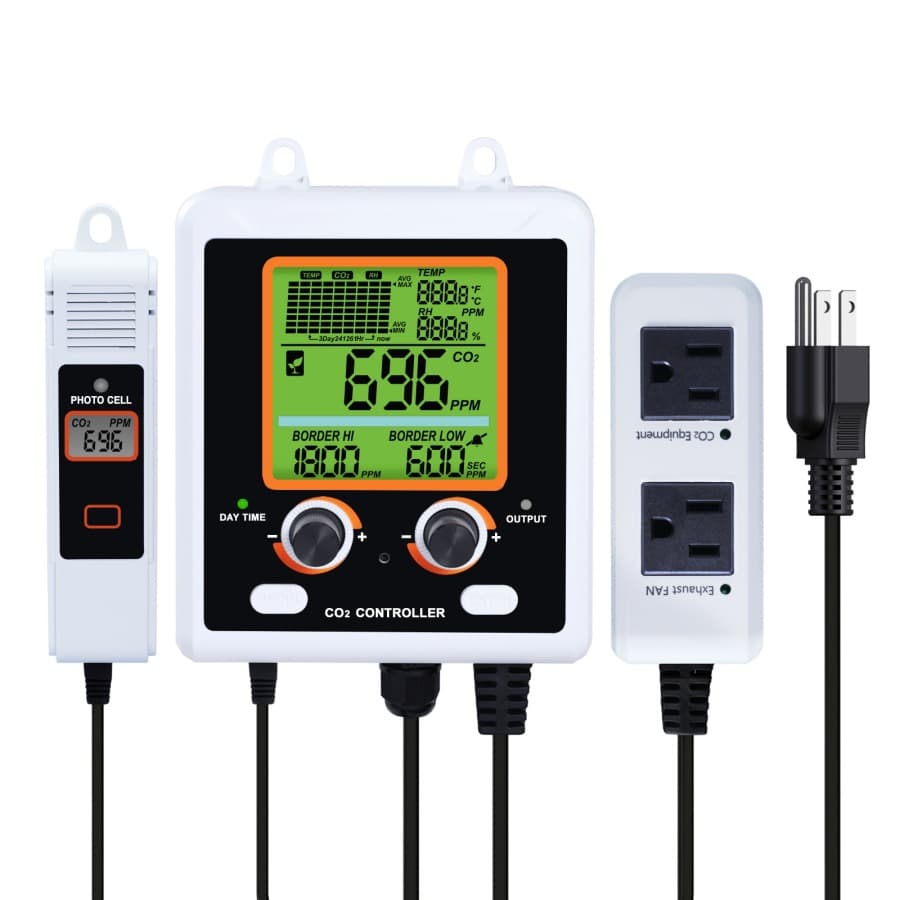 Cross-border carbon dioxide controller, detection sensor, dual-knob adjustment, dual-channel, dual-control socket control.