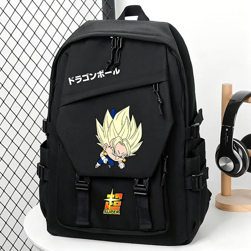 Dragon Ball Super Durable Anime Backpack for Elementary Students Grades 1-3-6 Lightweight Fashionable Large Capacity