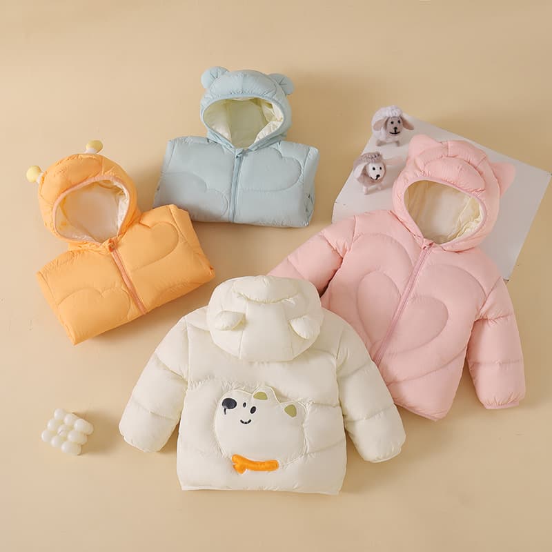 Children's Down Jacket for Girls in Winter, Lightweight Infant Boy's Baby Coat, 2024 New Style Cute White Duck Down Trendy