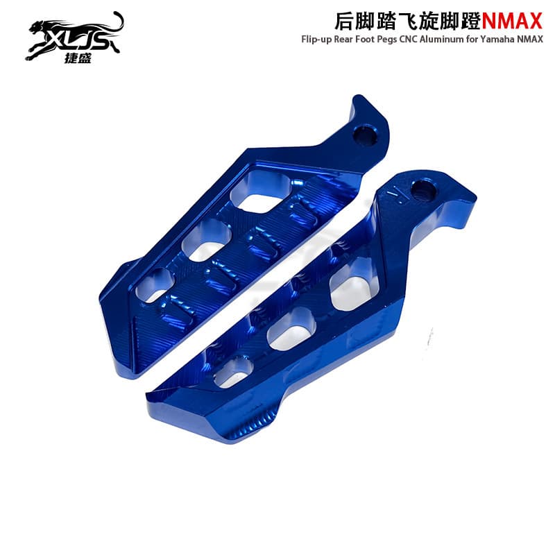 CNC Foot Pegs for Yamaha NMAX155 XMAX300 TMAX530 Anti-Slip Left and Right Pedal Accessories