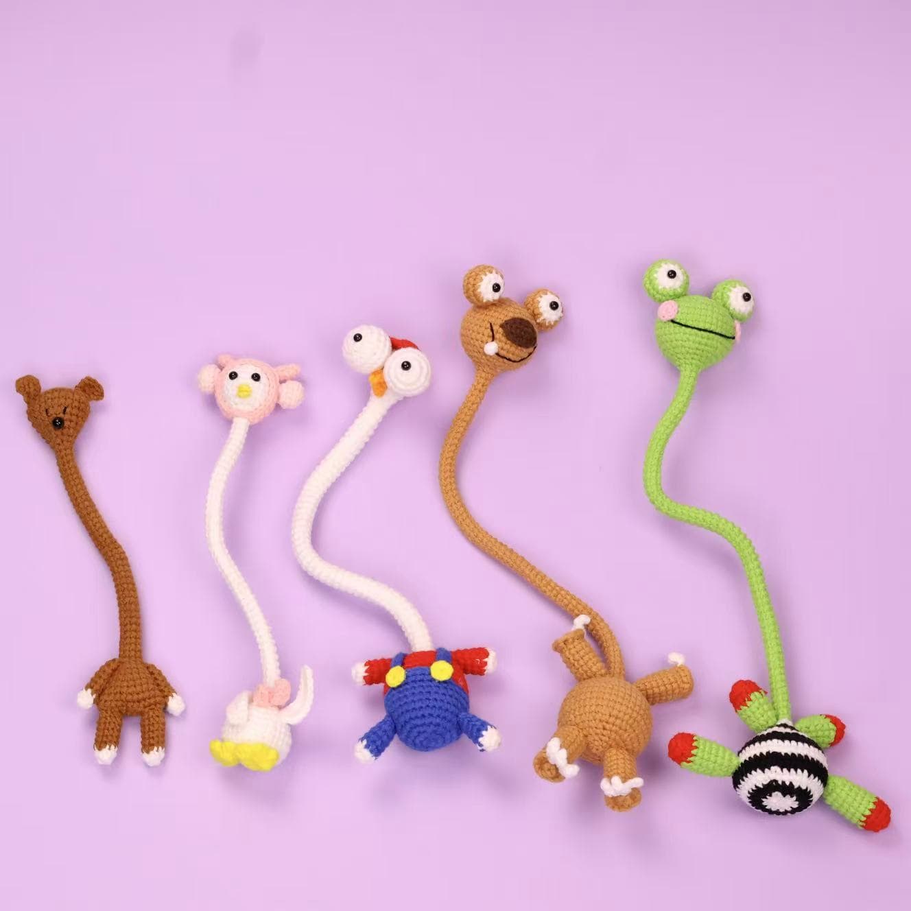Long-Necked Sloth Pendant, DIY Crochet Doll, Ugly-Cute Bag Charm, Cute TV-Themed Accessory