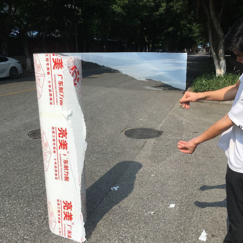 Endurance board fully transparent sunlight panel, daylighting panel, PC board, plastic board for roof carport, rain shelter, planting shade, rain glass panel.