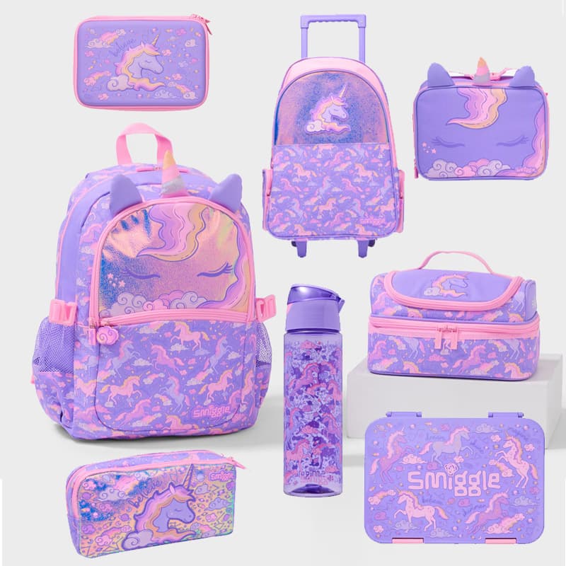 Australian smiggle schoolbag primary school children waterproof backpack large capacity insulated bag large meal bag trolley bag