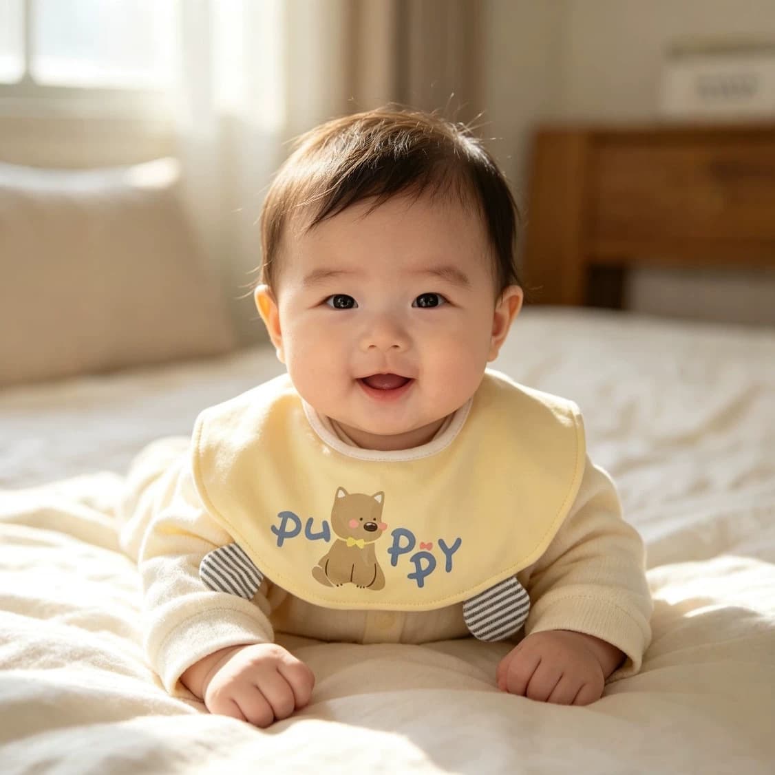 New waterproof 360-degree rotatable bibs for babies, baby bibs, class A pure cotton embroidered baby bibs