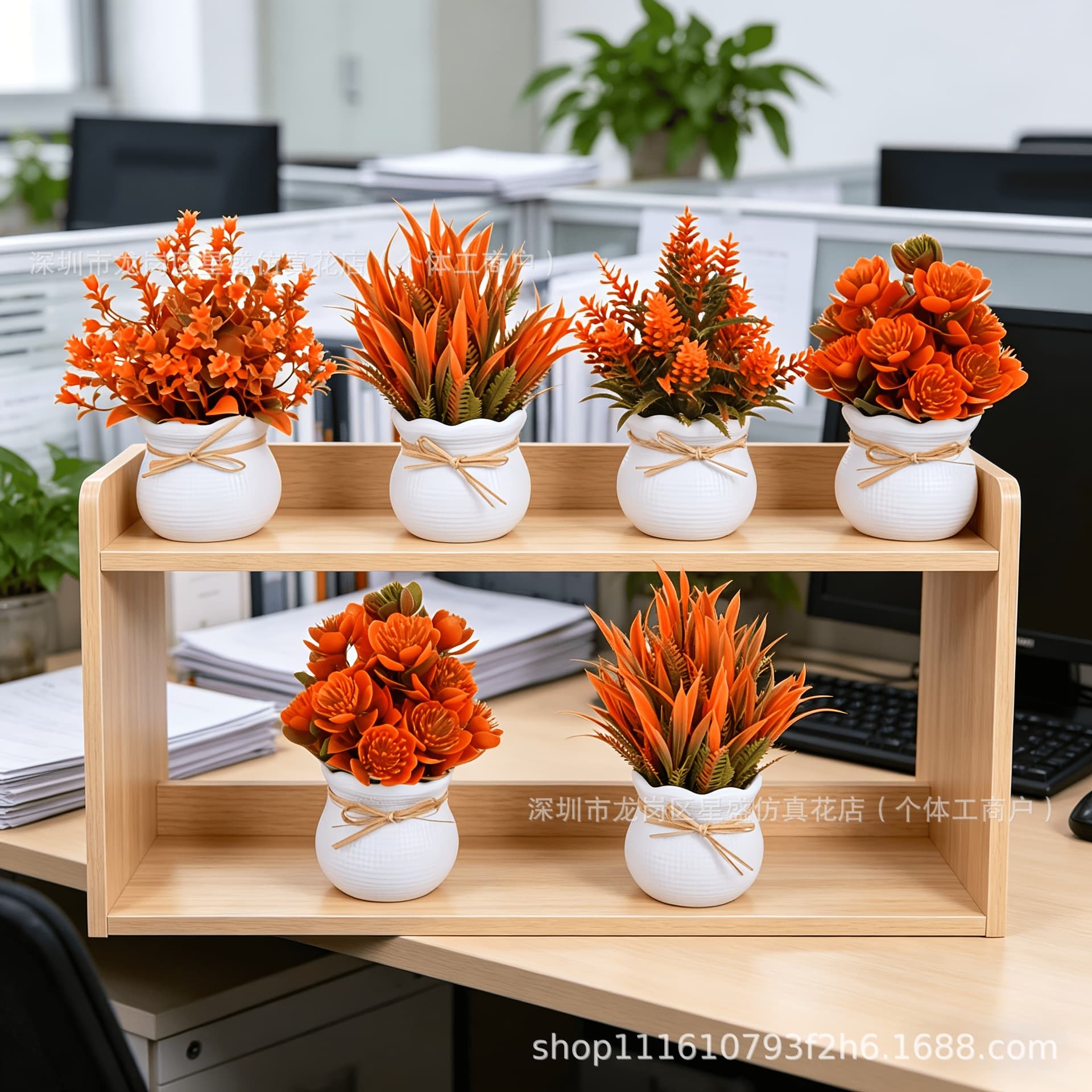 Cross-border Amazon Simulated European-style Autumn Bonsai Artificial Flowers for Fall Wedding Home Living Room Decorative Arrangement