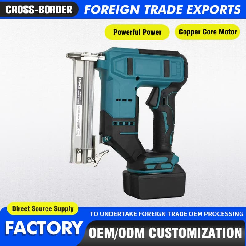 Cross-Border Trade Brushless Nail Gun Woodworking Wireless Charging Electric Straight Nail Gun Home Industrial Lithium Straight Nail Gun
