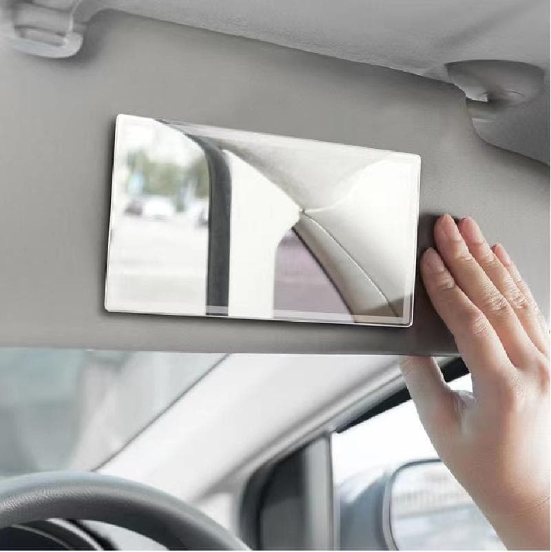 Car sun visor makeup mirror home car dual-purpose rearview auxiliary mirror high-definition mirror stainless steel car interior rearview mirror