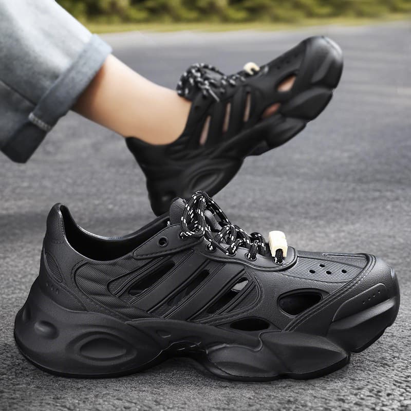 Men's Sandals Hollow Out Summer New Cross-Border Large Size Breathable Hole Shoes Lace-Up EVA Shoes Men's Wholesale