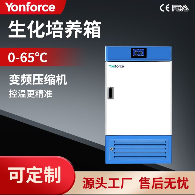 Smart Biochemical Incubator with LCD Display, Stainless Steel Interior, and Inverter Refrigeration