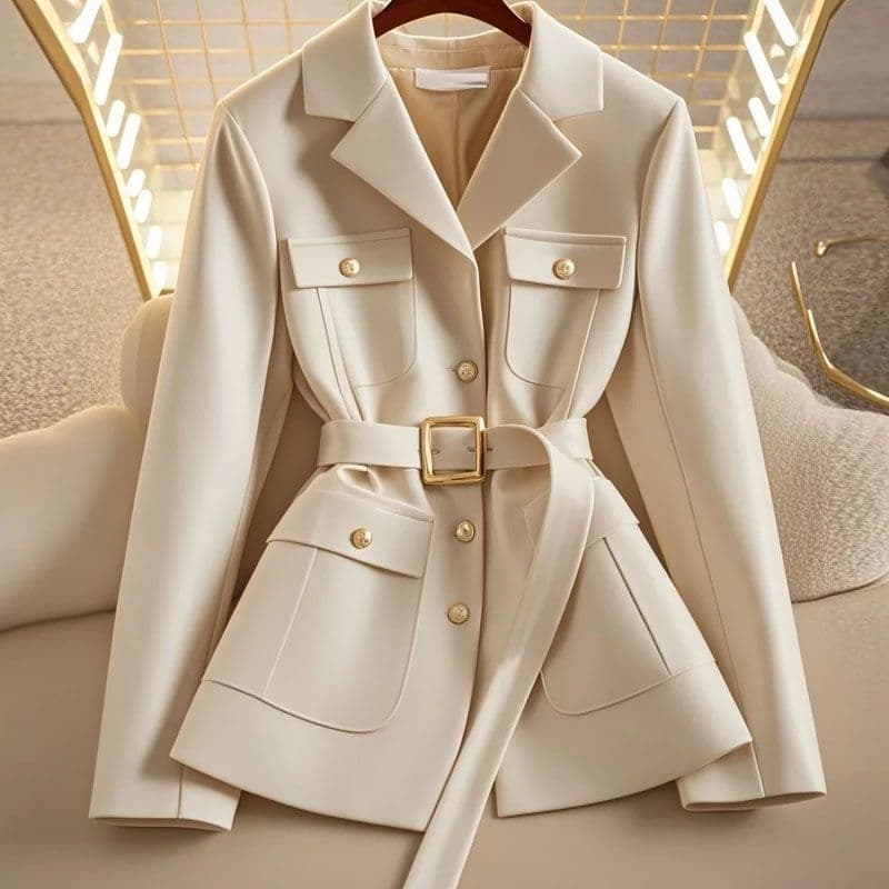 2025 New Collection Fitted Blazer for Women Casual Versatile Fashionable Unique Elegant Lady Suit Jacket