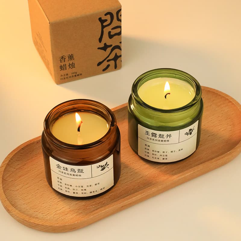 COZI Tea Aromatherapy Osmanthus Longjing Ornament Candle Oolong Tea Green Tea Fragrance Essential Oil Expansion Golden Osmanthus Oolong
