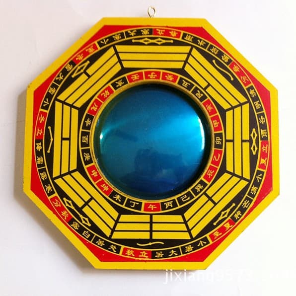 Bagua Mirror Source Manufacturer Wholesale Production 5-inch (Concave/Convex) Four Seasons Wood Bagua Auspicious Home Hanging Ornament