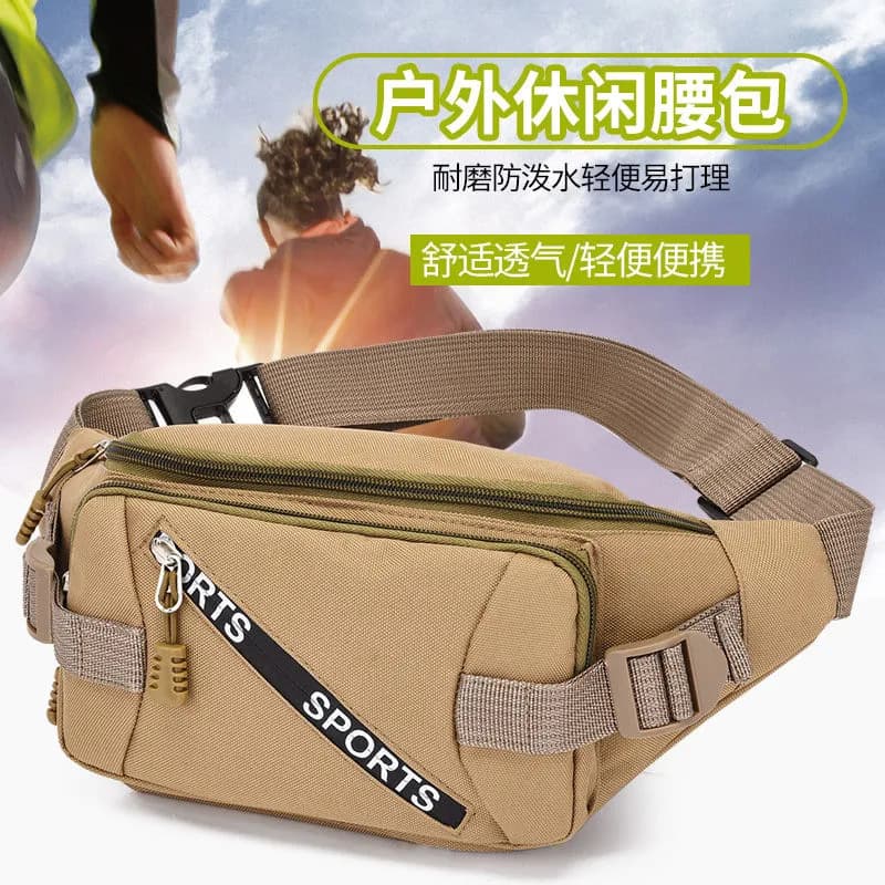 New Fashion Hiking Waist Pack Sports Camouflage Water-Resistant Oxford Cloth Crossbody Bag Outdoor Multi-Functional Men's Chest Bag