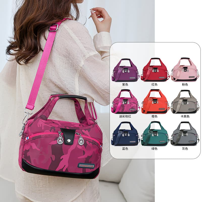 Cross-border handbag, fashionable Oxford cloth, casual large-capacity women's tote bag, water-repellent commuting and outing cross-body bag