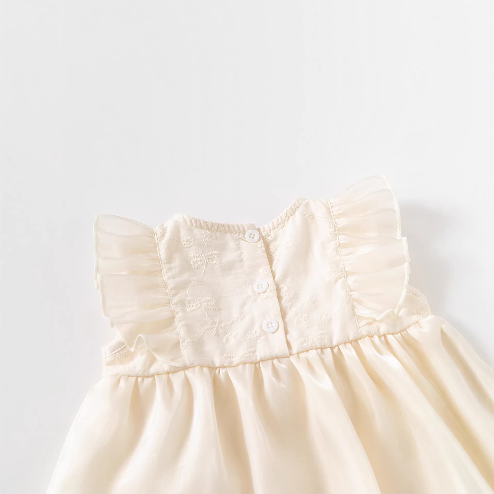 Children's Tulle Skirt Bow Dress Kids Party Princess Dress 1st Birthday Baby Girl Dress Cross-border