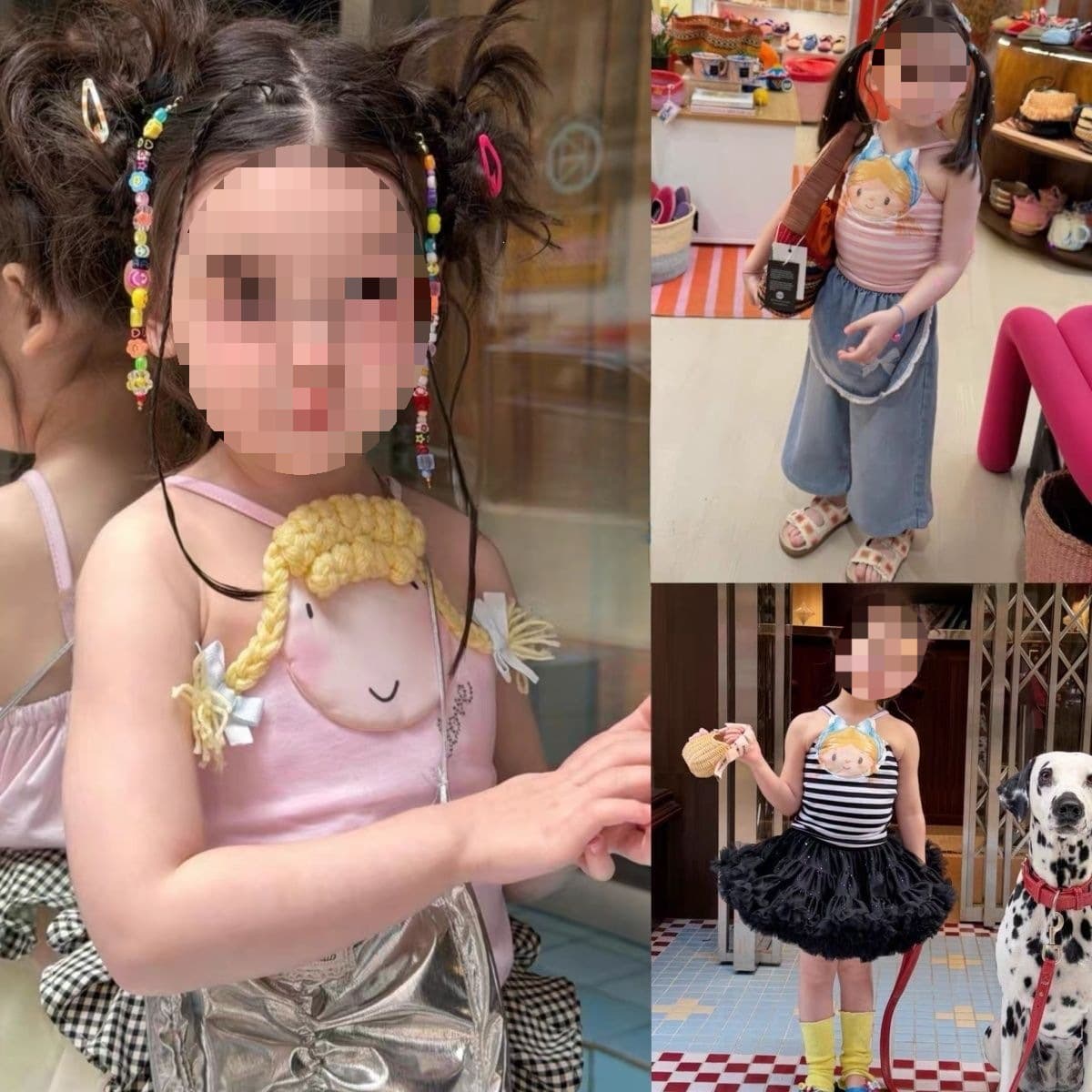Girls Korean Summer Clothes Cute Cartoon Suspenders for Children and Baby Girls Wear Outerwear Vest 0224A097